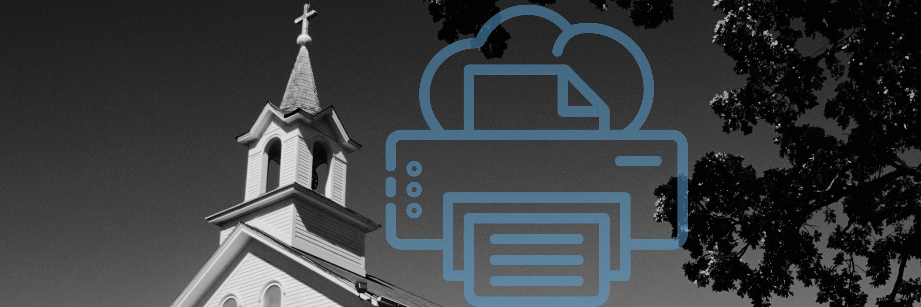 The outside of a church