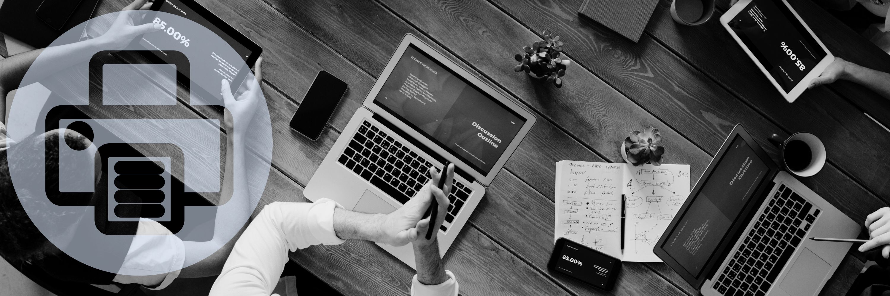 People working in business