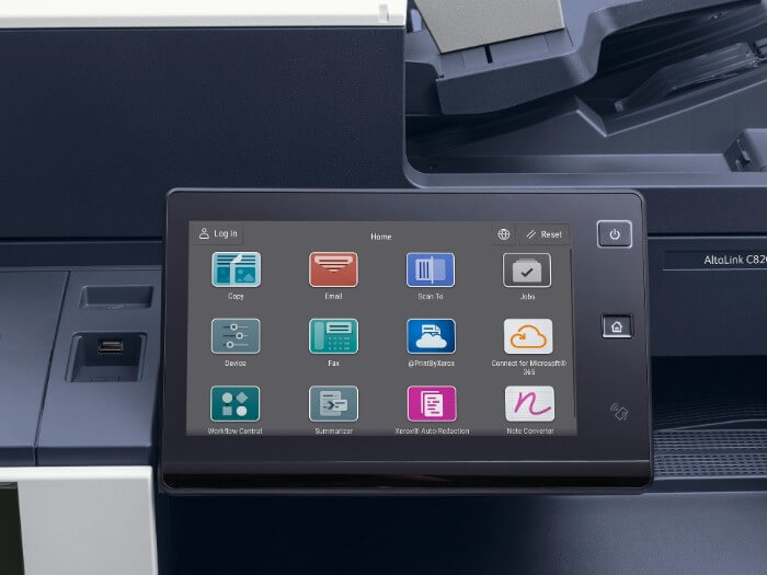 Xerox AltaLink C8200 Series UI Cropped