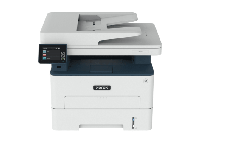 A front view of the Xerox B235