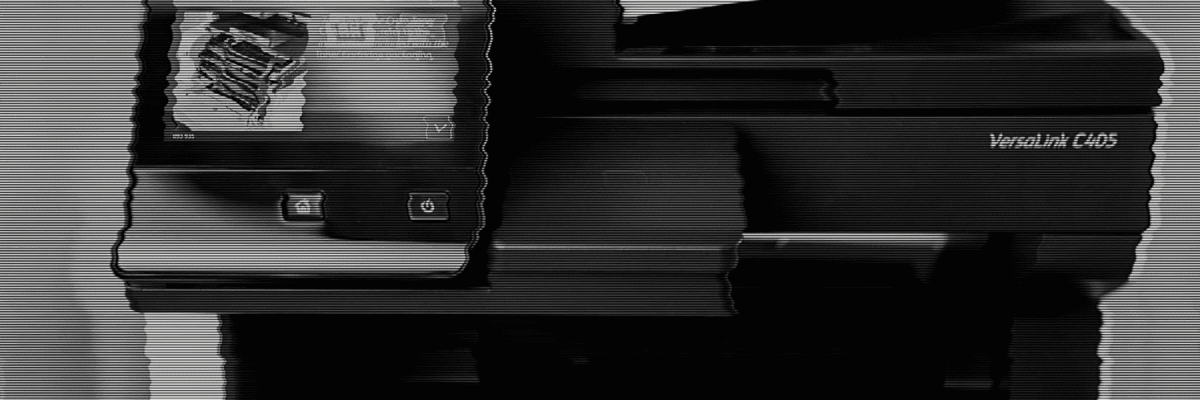 A Blurry Xerox printer