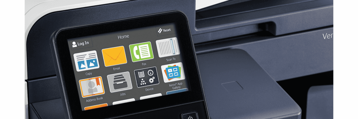 The touchscreen user interface of the Xerox VersaLink B7025