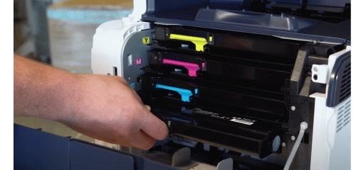 Insert Toner in slot