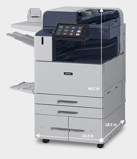 Xerox AltaLink C8245’s base dimensions