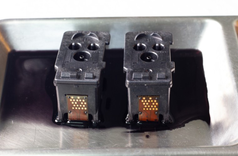 A couple of printer heads