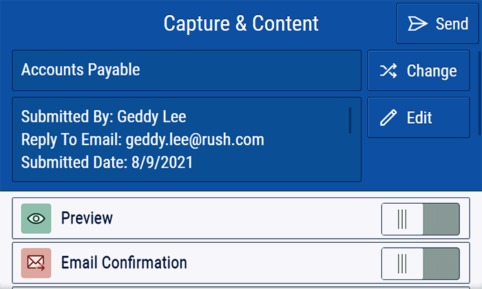 Xerox Capture & Content app_Scan documents preview