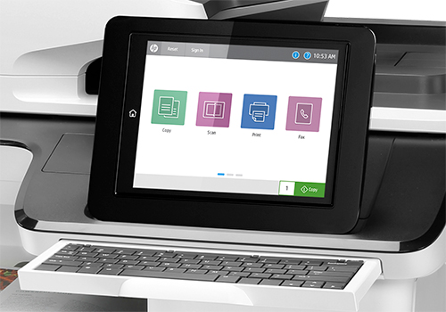 HP Color LaserJet MFP M776z printer user interface example