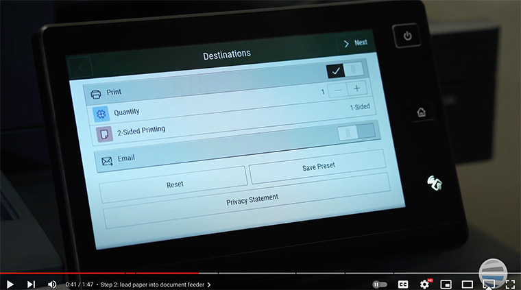 Xerox partner views his options on the Xerox Scan with Print app