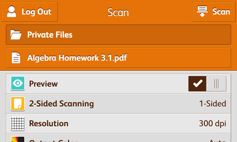 Xerox Connect for Moodle screenshot
