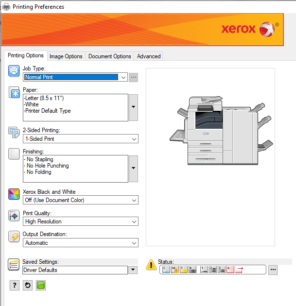 Image of Xerox Printer Driver